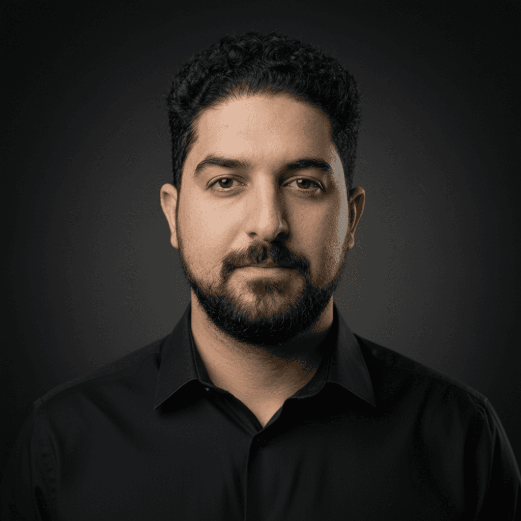 grayscale photo of man